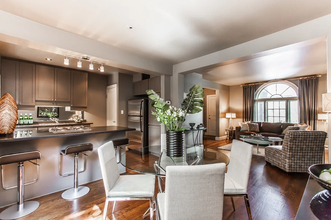 Bright renovated kitchen at 138 Forman Avenue