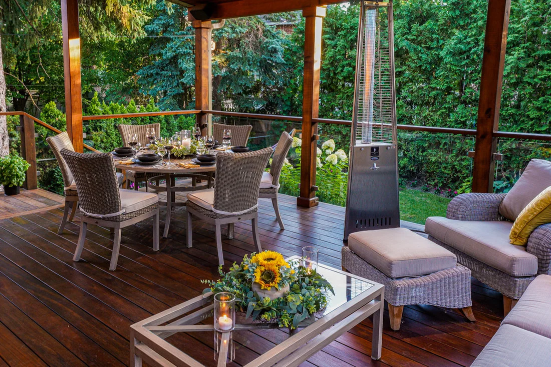 Landscaped patio and back garden at 12 Rappert Avenue